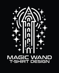 Magic Wand Vector T Shirt Design
