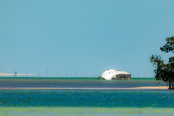Capsized Boat