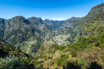 Naklejka premium aerial view of Madeira island