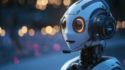 A multilingual customer support AI chatbot interacting with customers in various languages on a website, providing real-time assistance with queries.