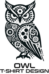 Owl Vector T Shirt Design