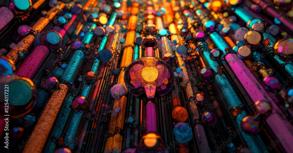 Poster abstract big data background wallpaper design with dynamic motion patterns and shimmering lines and 
