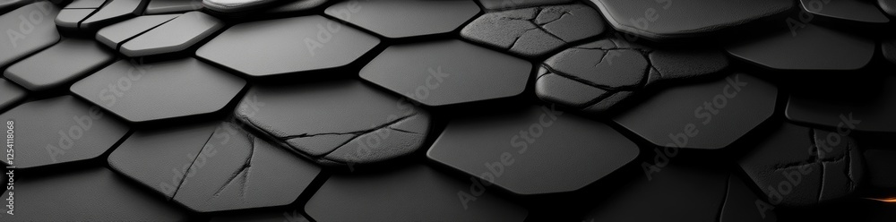 Poster digital art featuring abstract panoramic 3d objects created in germany