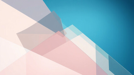 Geometric shapes layered in translucent colors, clean lines and symmetry offering a sleek contemporary design vibe.png
