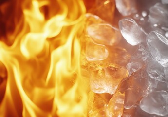 Red tongues of flame. Sizzling fire. Gleaming light. Faint glow. Water droplets cling to glass. Varied angles. Abstract environment.