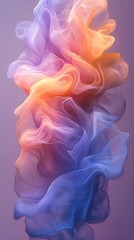Obraz premium A faint, swirling mist effect in gentle pastel tones.