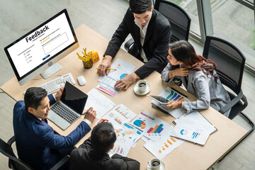 Customer feedback and review analysis by modish computer software for corporate business