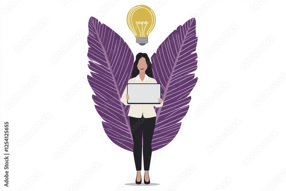 Aufkleber a flat design graphic designer idea with people's hands. illustrator creating digital elements on a 