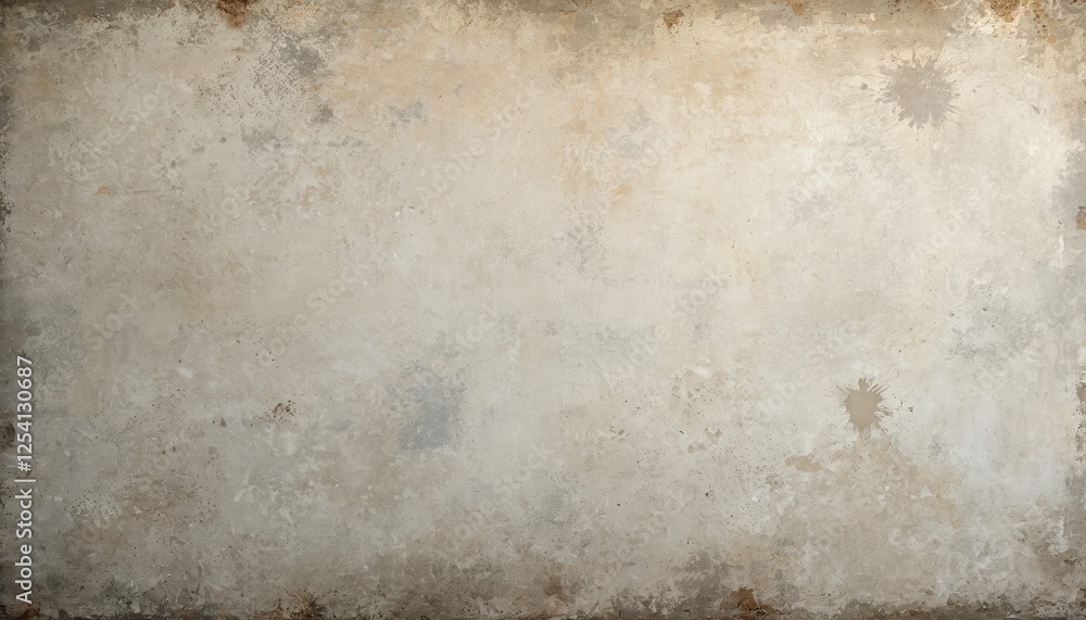 Poster old grunge concrete wall texture with scratches, stains and cracks. beige vintage background with ro