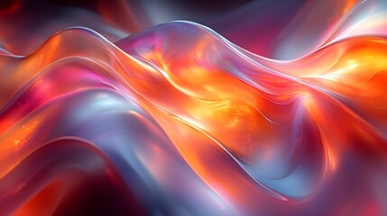 Fototapeta premium A fluid, abstract kaleidoscope made with natural curves and minimal contrasts.