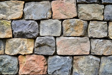 Obraz premium Rough Stone Wall Texture Background Image