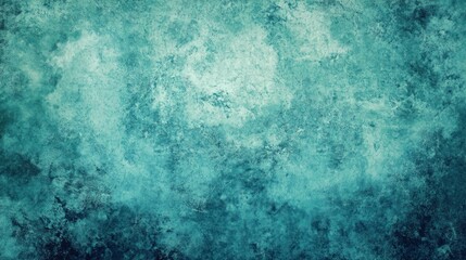 Abstract teal grunge texture background.