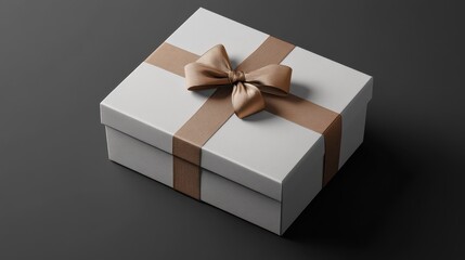 Box Mockup with Luxury Packaging Design A box mockup with a luxury packaging design, ideal for high-end product packaging or premium gift boxes.