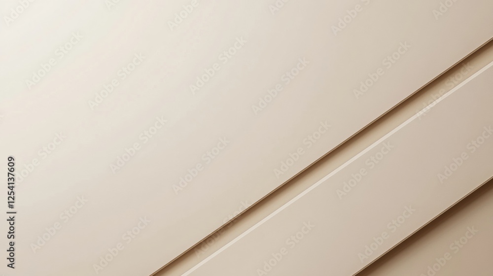 Poster Minimalistic design with solid color background and a thin line accentuating the bottom portion creatively enhancing visual appeal. Generative AI