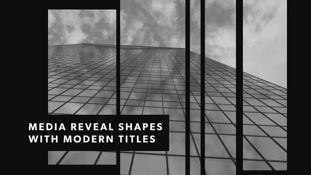 Media Reveal Vertical Shapes With Titles
