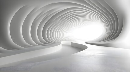 A geometric fine-line design with minimalist intersecting arcs.