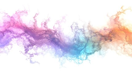Fototapeta premium Abstract rainbow colors, light white background, fantasy landscape 