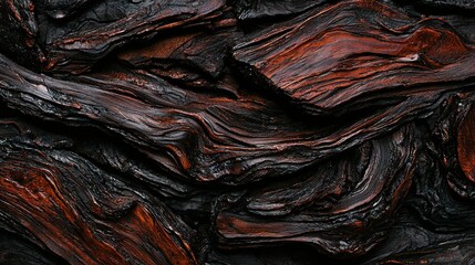   A split wooden log with a golden hue, resembling tree trunks