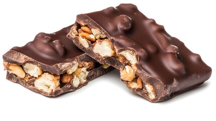 Delicious Dark Chocolate Bar with Crunchy Nuts