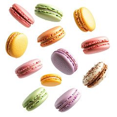  Floating Colorful Macarons 