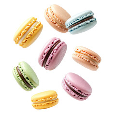  Floating Colorful Macarons 