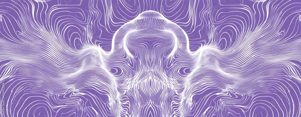 Aufkleber abstract purple wave digital art; flowing lines; background texture; website design