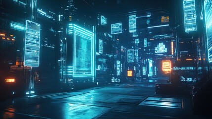 Quantum Processor Glowing with Floating Holographic