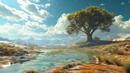 Drought-stricken areas can transform into fertile environments due to climate change. 