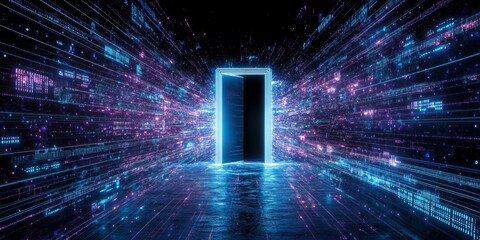 Digital Doorway Data Stream Corridor