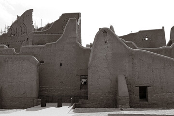 Riyadh Saudi Arabia Mar 11 2023: Al Diriyah old capital . Diriyah ruins - Saudi culture. National day Saudi Founding Day