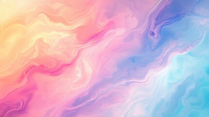 Fototapeta premium Soft pastel abstract background with fluid gradient swirls in warm tones