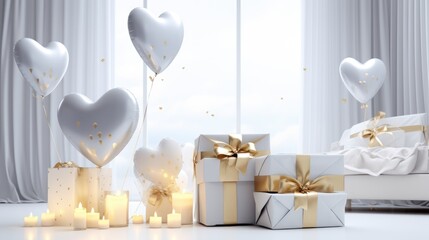 Banner White Day celebration: annual tradition, reciprocal gifting, March 14 custom, Valentine's Day follow-up, gift exchange, meaningful gesture, cultural appreciation, gratitude day.