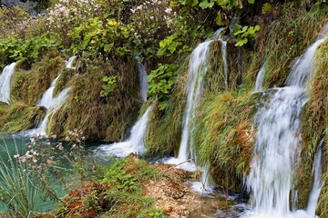 Velike Kaskade (Great Cascades) on the Korana River. Plitvice Lakes National Park. Croatia. Europe.