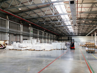 Fototapeta premium Blocks of foam rubber in warehouse