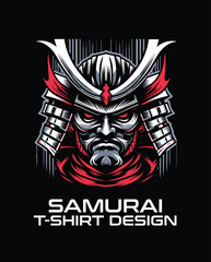 Samurai Vector T Shirt Design