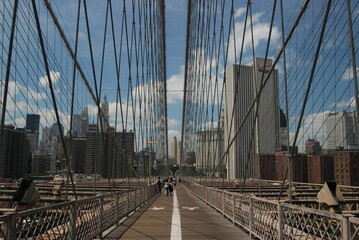 Fototapeta premium brooklyn bridge wires 