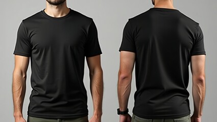 Black T Shirt Template