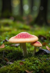 Fototapeta premium Enchanted Fungal Terrain
