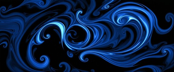 Fototapeta premium Enigmatic Azure Whirlwind Design