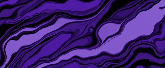 Obraz premium High Quality Abstract Liquid Art in Black and Purple