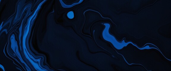 Fluid Dark Blue Wallpaper Pattern