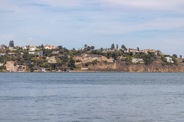 Beach houses in Sausalito