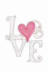 Create Beautiful Lettering for 'Love' with Artistic Flair