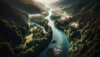 aerial view of the earth