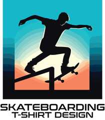 Skatebording Vector T Shirt Design
