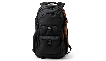 Fototapeta premium black backpack designed for outdoor travel