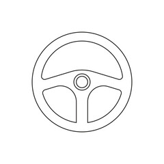 Illustration wheel steering line stroke