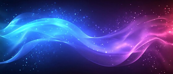 Obraz premium Abstract glowing wave, cosmic background, digital art, website design