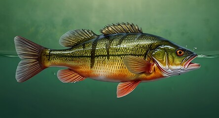 Fototapeta premium fish on the hook