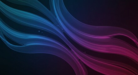 Obraz premium Organic flowing lines with metallic gradients and smooth textures